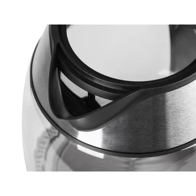 Ηλεκτρικός βραστήρας TEESA με χωρητικότητα1.8L γυάλινος μαύρος από ανοξείδωτο ατσάλι 