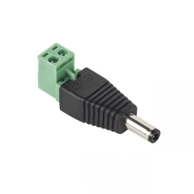 Φις Τροφοδοσιας DC 5.5X2.5 με κλέμμα γωνία θηλυκό