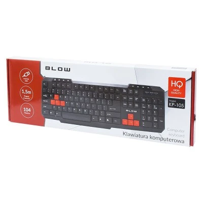 Πληκτρολόγιο BLOW KP-105 USB σε μαύρο χρώμα ενσύρματο