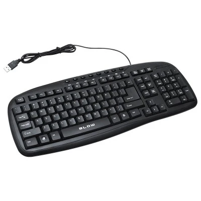 Πληκτρολόγιο BLOW KP-112 USB σε μαύρο χρώμα & μήκος καλωδίου 1.5m
