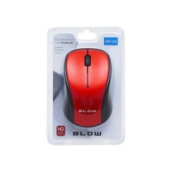 Ποντίκι Bluetooth BLOW MBT-100 ασύρματο με λειτουργία μπαταρία & εύρος 10m σε κόκκινο χρώμα 