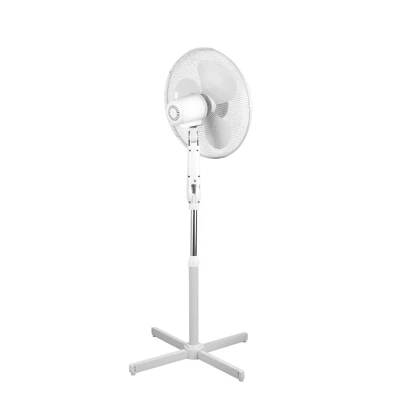 Ανεμιστήρας TEESA 45W 17"/43cm με 3 ταχύτητες με ρυθμιζόμενο ύψος σε λευκό χρώμα 