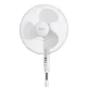 Ανεμιστήρας TEESA 45W 17"/43cm με 3 ταχύτητες με ρυθμιζόμενο ύψος σε λευκό χρώμα 