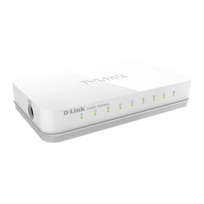 Ethernet Switch 8 θυρών D-Link GO-SW-8G Gigabit ταχύτητα 1000Mbps αθόρυβη & αξιόπιστη λειτουργία