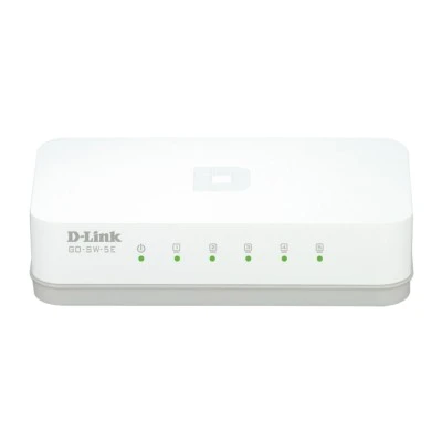 Ethernet Switch 5 θυρώνD-Link GO-SW-5E με ταχύτητα έως 100Mbps λευκό χρώμα Ethernet Switch 5 θυρώνD-Link GO-SW-5E με ταχύτητα έως 100Mbps λευκό χρώμα