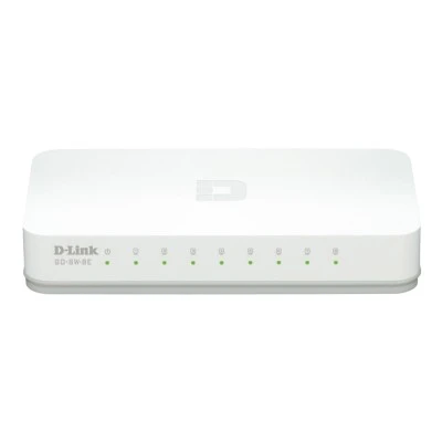 Ethernet Switch D-Link GO-SW-8E 100Mbps 8 θυρών μοντέρνο design & συμπαγείς διαστάσεις λευκό χρώμα