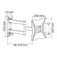 Βάση τηλεόρασης για οθόνη 13-42" 30kg με βραχίονα Cabletech ρυθμιζόμενη σε μαύρο χρώμα Βάση τηλεόρασης για οθόνη 13-42" 30kg με βραχίονα Cabletech ρυθμιζόμενη σε μαύρο χρώμα