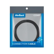 Καλώδιο USB - USB Cμε μήκος 2m REBEL σε μαύρο χρώμα λειτουργία φόρτωσης & συγχρονισμού δεδομένων Καλώδιο USB - USB Cμε μήκος 2m REBEL σε μαύρο χρώμα λειτουργία φόρτωσης & συγχρονισμού δεδομένων