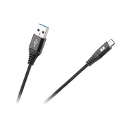 Καλώδιο USB - USB Cμε μήκος 2m REBEL σε μαύρο χρώμα λειτουργία φόρτωσης & συγχρονισμού δεδομένων