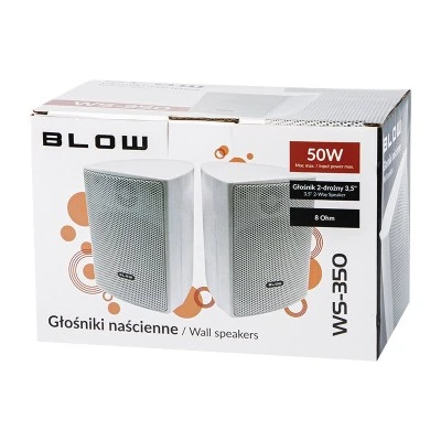 Ηχεία επιτοίχια 95x130x115 3.5'' WS-350 BLOW υψηλής ποιότητας αμφίδρομων ηχείων σε λευκό χρώμα Ηχεία επιτοίχια 95x130x115 3.5'' WS-350 BLOW υψηλής ποιότητας αμφίδρομων ηχείων σε λευκό χρώμα
