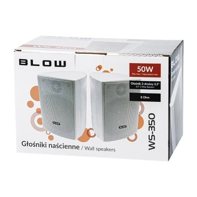 Ηχεία επιτοίχια 95x130x115 3.5'' WS-350 BLOW υψηλής ποιότητας αμφίδρομων ηχείων σε λευκό χρώμα Ηχεία επιτοίχια 95x130x115 3.5'' WS-350 BLOW υψηλής ποιότητας αμφίδρομων ηχείων σε λευκό χρώμα