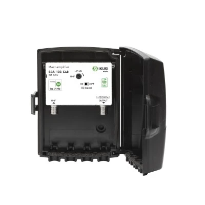 Ενισχυτής ιστού SBA-103-C48 UHF 35dB IKUSI  DC bypass για ενεργές κεραίες