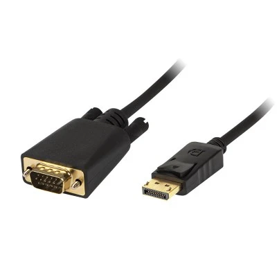 Καλώδιο DisplayPort - VGA με μήκος1.8m BLOW με επιχρυσωμένες άκρες μαύρο χρώμα