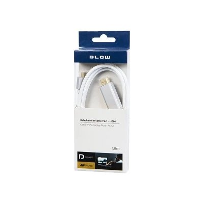 Καλώδιο mini DisplayPort - HDMI με μήκος 1.8m BLOW μεταλλικό επιχρυσωμένο βύσμα 