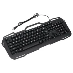 Πληκτρολόγιο BLOW COLD STEEL με οπίσθιο φωτισμό LED σε μαύρο χρώμα & μήκος καλωδίου 1.5m