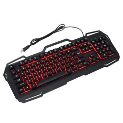 Πληκτρολόγιο BLOW COLD STEEL με οπίσθιο φωτισμό LED σε μαύρο χρώμα & μήκος καλωδίου 1.5m
