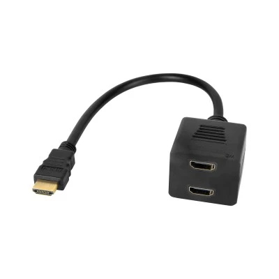 Splitter HDMI - 2xHDMI με μήκος καλωδίου 20cm Cabletech μαύρο χρώμα Splitter HDMI - 2xHDMI με μήκος καλωδίου 20cm Cabletech μαύρο χρώμα