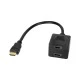 Splitter HDMI - 2xHDMI με μήκος καλωδίου 20cm Cabletech μαύρο χρώμα Splitter HDMI - 2xHDMI με μήκος καλωδίου 20cm Cabletech μαύρο χρώμα
