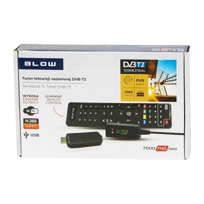Ψηφιακός δέκτης DVB-T2 H.265 7000FHD MINI BLOW λειτουργία PVR με προγραμματισμό εγγραφής Ψηφιακός δέκτης DVB-T2 H.265 7000FHD MINI BLOW λειτουργία PVR με προγραμματισμό εγγραφής