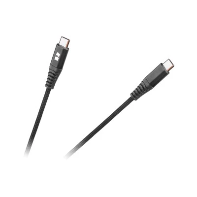 Καλώδιο USB type C 1m M/M REBEL σε μαύρο χρώμα με λειτουργία φόρτισης & μεταφορά δεδομένων