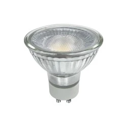 Λάμπα LED GU10 γυάλινη 230V AC 7W θερμό χρώμα φωτός 3000K δέσμης 100° 570Lm Ra80