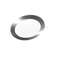 Led φωτιστικό Slim Panel NETTO στρόγγυλο σε νίκελ ματ χρώμα 26W με ενδιάμεσο χρώμα φωτός 4000K 1880Lm 230V & διάμετρο Φ300mm