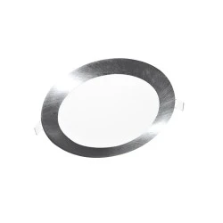 Led φωτιστικό Slim Panel NETTO στρόγγυλο σε νίκελ ματ χρώμα 26W με ενδιάμεσο χρώμα φωτός 4000K 1880Lm 230V & διάμετρο Φ300mm