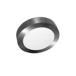 LED Panel Slim Επίτοιχο Στρογγυλό 20W θερμό φως 3000K 1440lm IP44 Νίκελ Ματ 