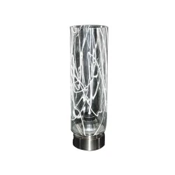 Πορτατίφ νίκελ ματ Φ9 Η300mm 1x40W E14 IP20 Πορτατίφ νίκελ ματ Φ9 Η300mm 1x40W E14 IP20