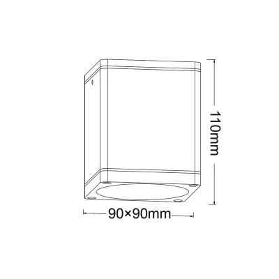 Φωτιστικό σποτ οροφής τετράγωνο GU10 MAX35W 230V AC σε λευκό-matt χρώμα IP65 κατάλληλο για εξωτερικό χώρο Φωτιστικό σποτ οροφής τετράγωνο GU10 MAX35W 230V AC σε λευκό-matt χρώμα IP65 κατάλληλο για εξωτερικό χώρο