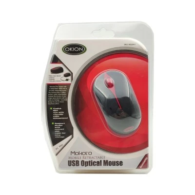 Ποντίκι με πτυσσόμενο καλώδιο USB OKION optical pocket με επέκταση καλωδίου έως 65 cm Ποντίκι με πτυσσόμενο καλώδιο USB OKION optical pocket με επέκταση καλωδίου έως 65 cm