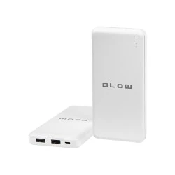 Power Bank με χωρητικότητα μπαταρίας 20000mAh 2xUSB PB20C BLOW σε λευκό χρώμα 