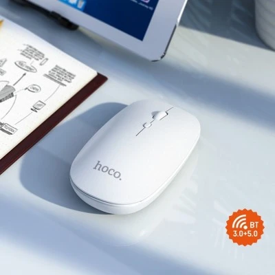 Ασύρματο bluetooth ποντίκι HOCO ART GM15 2.4G DPI 1600 σε λευκό χρώμα 