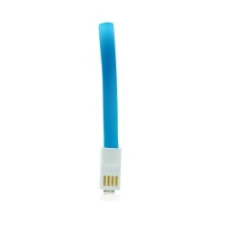 USB καλώδιο με μαγνήτη - micro USB universal με μήκος 20cm σε μπλέ χρώμα 