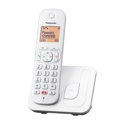 Ασύρματο τηλέφωνο Panasonic KX-TGC250GRW σε λευκό χρώμα με διάρκεια ομιλίας 16 ωρών & αναγνώριση κλήσης Ασύρματο τηλέφωνο Panasonic KX-TGC250GRW σε λευκό χρώμα με διάρκεια ομιλίας 16 ωρών & αναγνώριση κλήσης