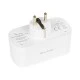 Smart πρίζα schuko WiFi διπλή BLOW συνεργαζόμενη με Tuya, Smart Life σε λευκό χρώμα 