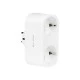 Smart πρίζα schuko WiFi διπλή BLOW συνεργαζόμενη με Tuya, Smart Life σε λευκό χρώμα 