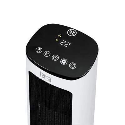 Αερόθερμο δαπέδου 2000W PTC με λειτουργία απομίμησης τζακιού Teesa & οθόνη LED