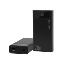 Power Bank με χωρητικότητα 40000mAh με 2x θύρες USB QC PB40AUSB-C BLOW μαύρο χρώμα