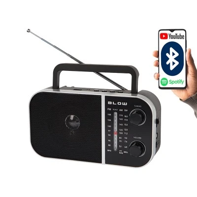 Ραδιόφωνο φορητό αναλογικό Βluetooth AM/FM με υποδοχή jack 3.5mm θύρα USB & κάρτα SD Ραδιόφωνο φορητό αναλογικό Βluetooth AM/FM με υποδοχή jack 3.5mm θύρα USB & κάρτα SD