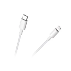 Καλώδιο USB C - Lightning  με μήκος 1m Rebel σε λευκό χρ΄΄ωμα