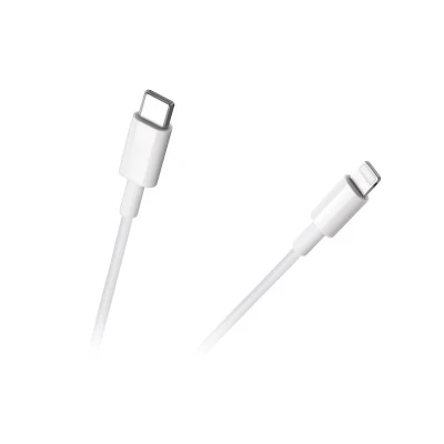 Καλώδιο USB C - Lightning με μήκος 1m Rebel σε λευκό χρ΄΄ωμα Καλώδιο USB C - Lightning με μήκος 1m Rebel σε λευκό χρ΄΄ωμα