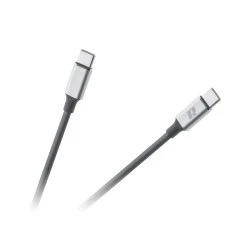 Καλώδιο USB C μέγιστη ισχύς 65W με μήκος 1m Rebel μαύρο χρώμα  με λειτουργικό σύστημα Android ή Windows