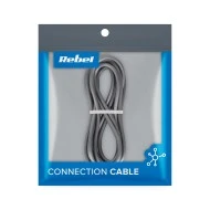 Καλώδιο USB C μέγιστη ισχύς 65W με μήκος 1m Rebel μαύρο χρώμα  με λειτουργικό σύστημα Android ή Windows