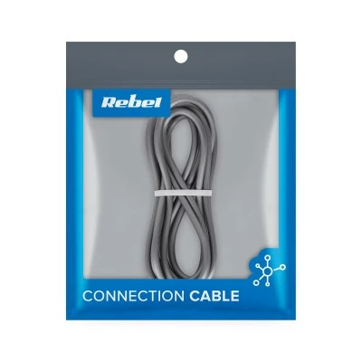 Καλώδιο USB C μέγιστη ισχύς 65W με μήκος 1m Rebel μαύρο χρώμα  με λειτουργικό σύστημα Android ή Windows