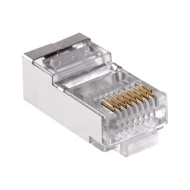 Φις RJ45 8P8C CAT5e Pass Through θωρακισμένο