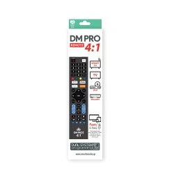 Universal τηλεχειριστήριο Smart Remote TV 4:1 DM Pro εύκολη ρύθμιση μέσω υπολογιστή έως και 4 συσκευών