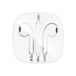 Ακουστικά ψείρες stereo jack 3.5mm για Apple & Android HR-ME25 σε λευκό χρώμα Ακουστικά ψείρες stereo jack 3.5mm για Apple & Android HR-ME25 σε λευκό χρώμα