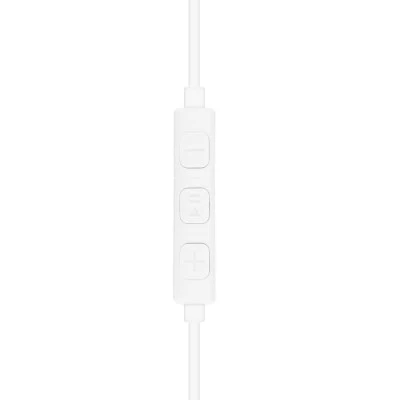 Ακουστικά ψείρες stereo jack 3.5mm για Apple  & Android HR-ME25 σε λευκό χρώμα 