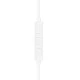 Ακουστικά ψείρες stereo jack 3.5mm για Apple  & Android HR-ME25 σε λευκό χρώμα 